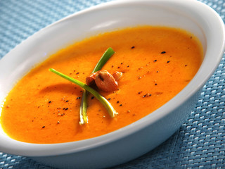 Salmon cream soup