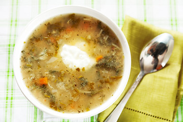Spinach soup