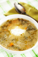 Spinach soup