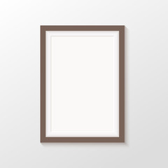 Vector picture frames on white background