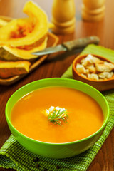 Pumpkin soup, food
