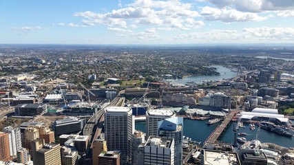 Vue de Sydney depuis la Sydney Tower, Australie