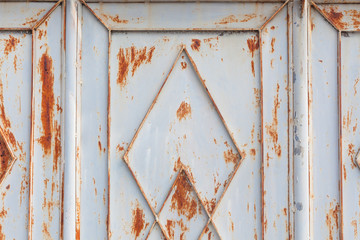 Textured metal rusty dirty door background