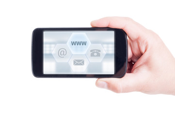 Contact us options concept