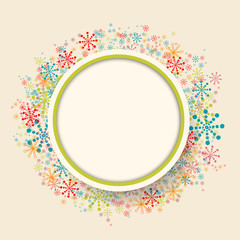 Holiday winter theme background.