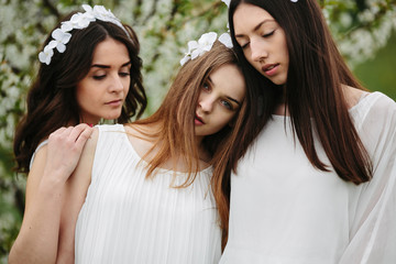 three beautiful girls