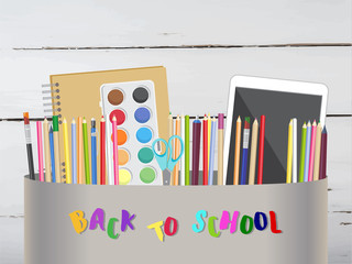Back to school vector illustration
