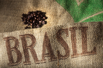 Naklejka premium caffè brasiliano