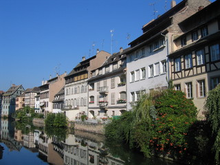 Häuser an der Ill in Straßburg
