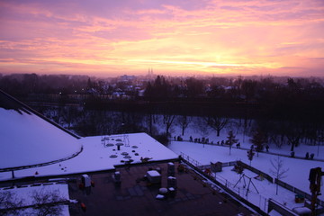 Regensburg in der winterlichen Morgensonne
