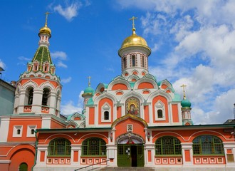 Fototapeta na wymiar Red Square, the Orthodox Church