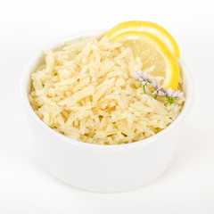 Pilau Rice - Asian style boiled rice with lemon and spices.
