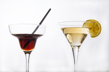 Coppa martini e cocktails