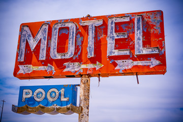Old Vintage Motel Sign