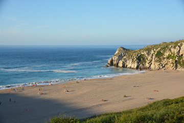 Fototapeta na wymiar playa de Usgo, Cantabria
