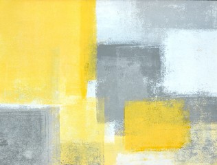 Szary i żółty streszczenie sztuka malarstwo - 90400593
