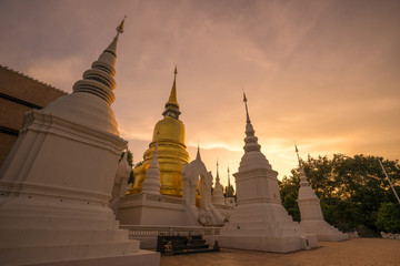 Pagoda white and gold
