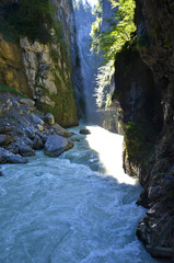 Aare Gorge (Aareschlucht) in the vally of Hasli, Switzerland. 1.