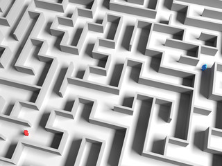 Separate in the Maze