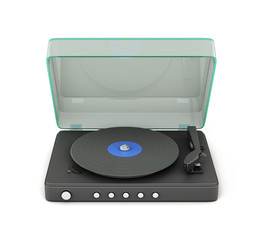 Turntable with the lid open © 3dmavr