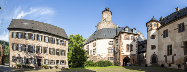 Fototapeta premium old castle in medieval city of Buedingen