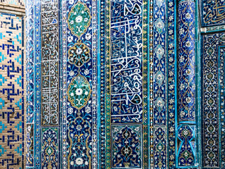 Tiled background with oriental ornaments