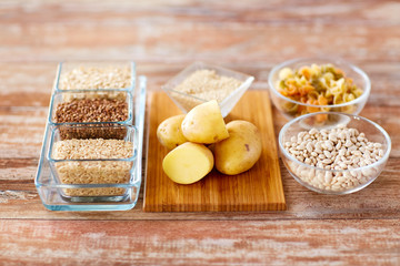 close up of carbohydrate food