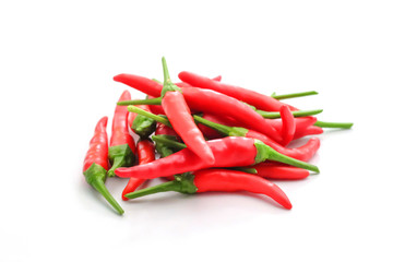 Red chili pepper isolated on a white background