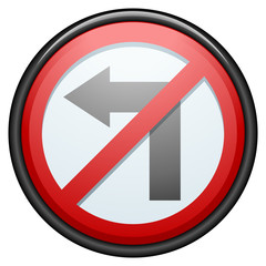 Left restricted sign