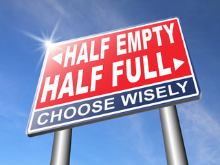 half full or empty glass