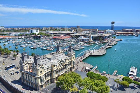 Barcelona marina view