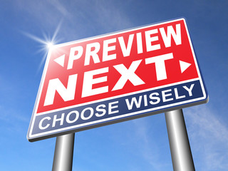 preview or next step