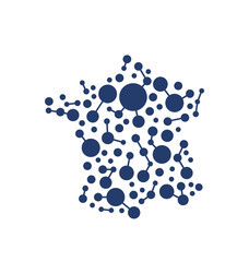 France network map logo