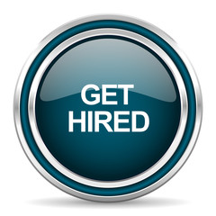 get hiblue blue glossy web icon