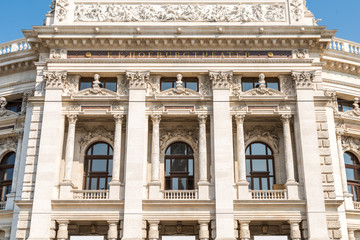 Fototapeta premium The Burgtheater (Imperial Court Theater) is the Austrian National Theatre in Vienna and one of the most important German language theatres in the world.
