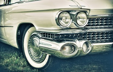 Fototapeta na wymiar Old american car in vintage style