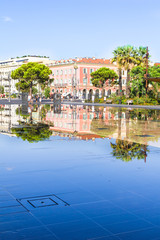 Fontaine on Place Massena in Nice