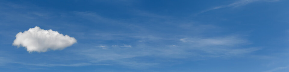 blue sky cloud banner