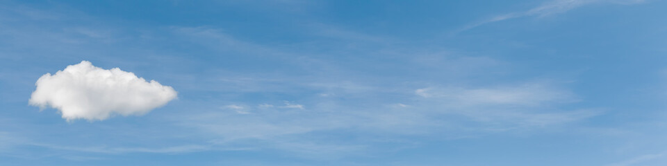 blue sky cloud banner