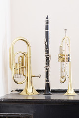 classical music wind instrument trumpet, flute