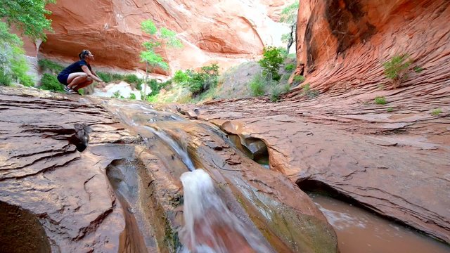 Beautiful Cascade in Coyote Gulch Grand Staircase Escalante National Monument Utah