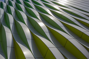 Green, yellow and silver curves of the university hospital in Gr