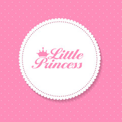 Little Princess Background Vector Illustration © olegganko