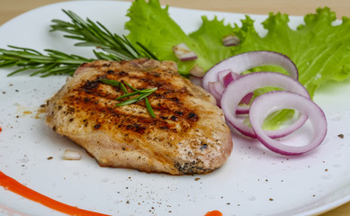 Grilled beef steak