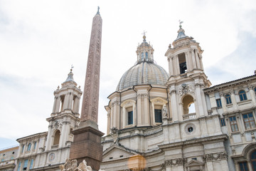 Fototapeta na wymiar Statue detail in Rome