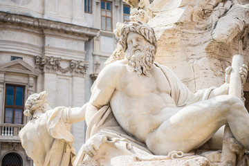 Statue detail in Rome