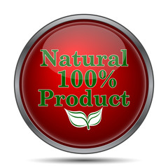 100 percent natural product icon
