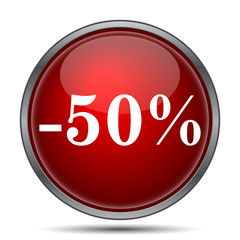 50 percent discount icon
