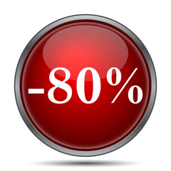 80 percent discount icon