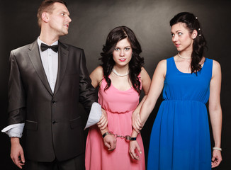 Marital infidelity concept.